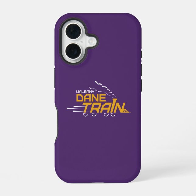 UAlbany Dane Train Logo iPhone 16 Case (Back)