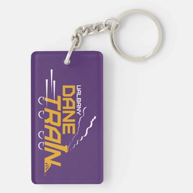 UAlbany Dane Train Logo Key Ring (Back)