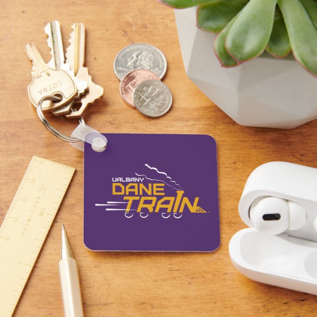 UAlbany Dane Train Logo Key Ring (Desk)