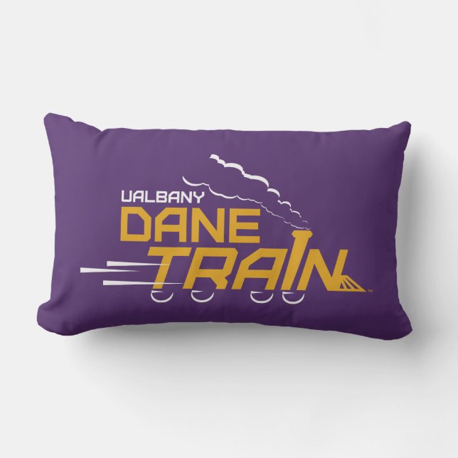 UAlbany Dane Train Logo Lumbar Cushion (Front)