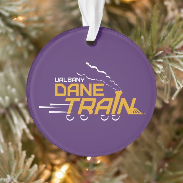 UAlbany Dane Train Logo Ornament (Tree)