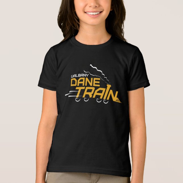 UAlbany Dane Train Logo Tri-Blend Shirt (Front)