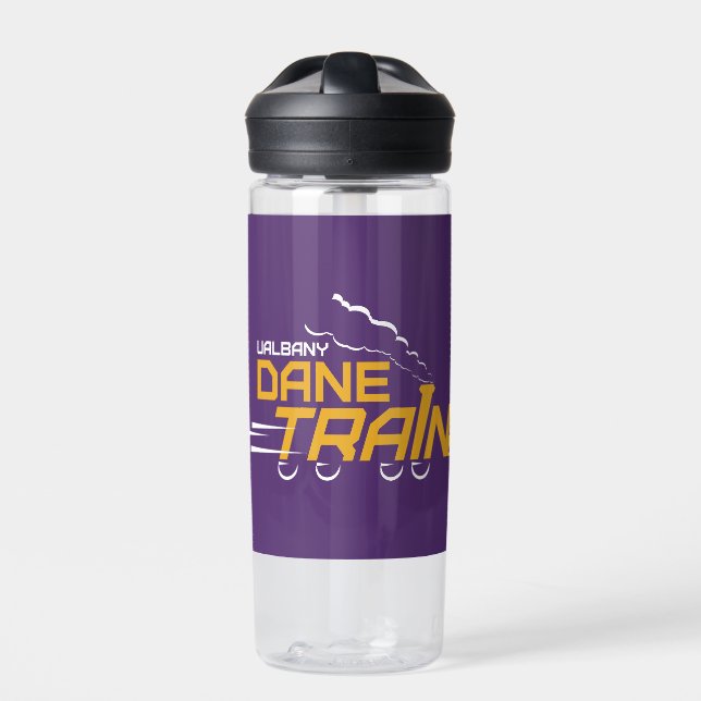 UAlbany Dane Train Logo Water Bottle (Front)