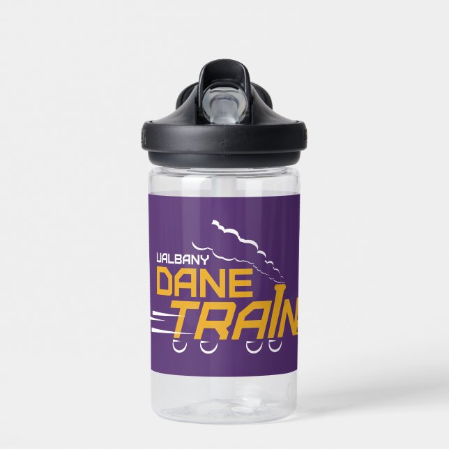 UAlbany Dane Train Logo Water Bottle (Front)