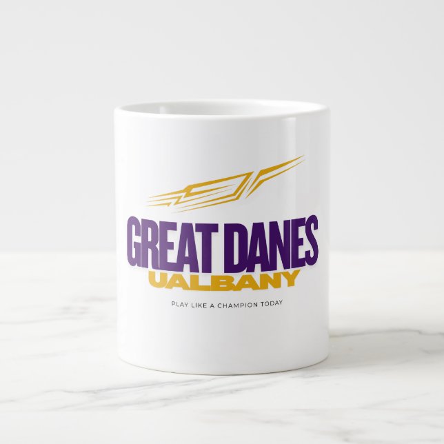UAlbany Great Danes Pride – College Baseball Large Coffee Mug (Front)