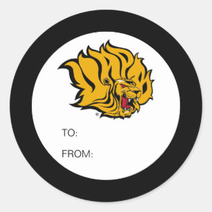 UAPB Golden Lions Graduate Classic Round Sticker