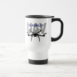UAV Quadpilot Quadcopter Pilot Travel Mug