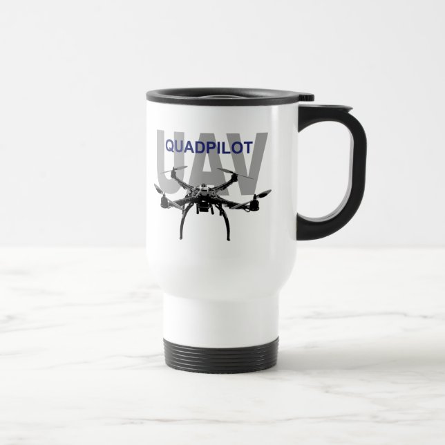 UAV Quadpilot Quadcopter Pilot Travel Mug (Right)