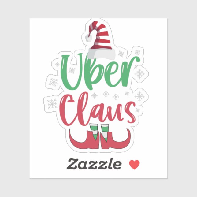 Uber Claus Funny Santa Family Matching Gift (Sheet)