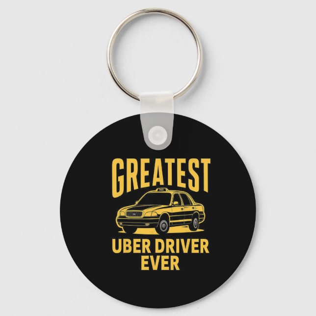 Uber Driver Ever Uber Driver Funny 3  Key Ring (Front)