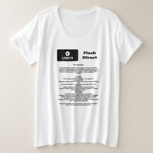 Uber Flash Direct Guidelines Plus Size T-Shirt