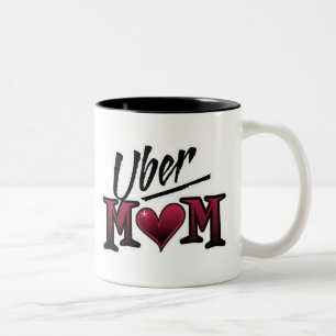 Uber Mum Red Two-Tone Coffee Mug