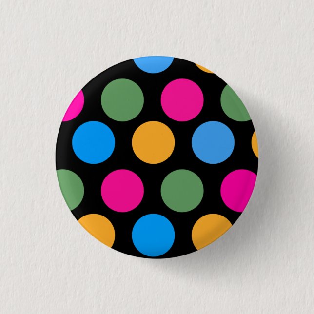 Uber Polka 3 Cm Round Badge (Front)