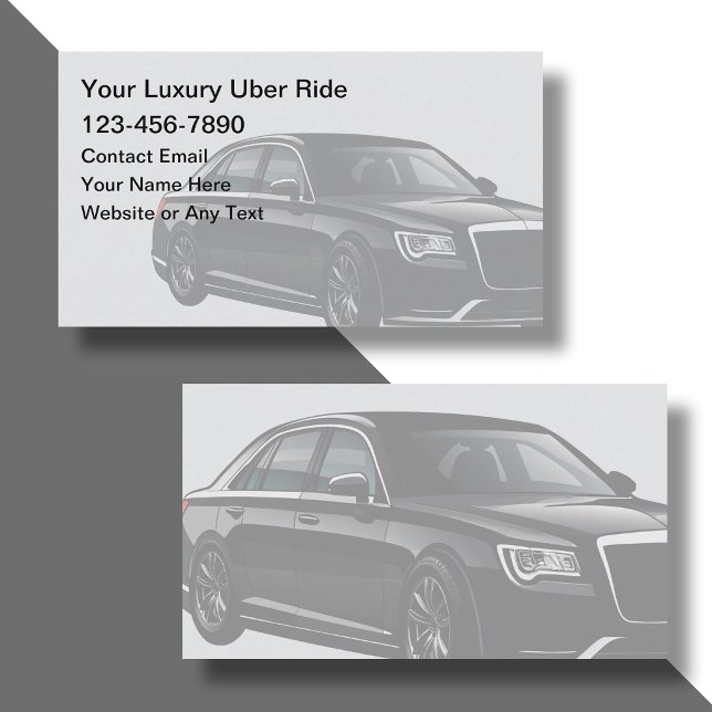 Uber Ride Hailing Service  Business Card (Creator Uploaded)
