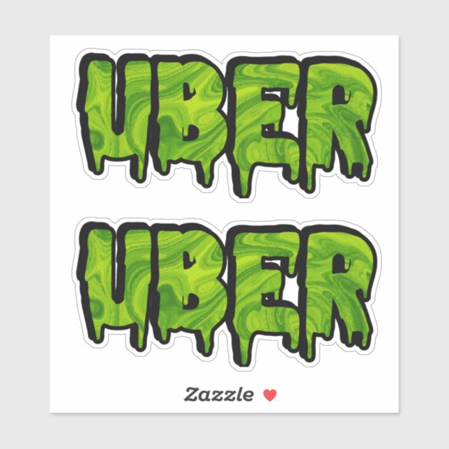 Uber Slime Logo for Rideshare and Delivery (Sheet)