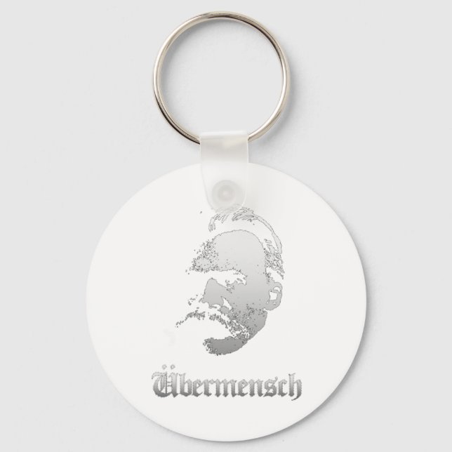 Ubermensch – Friedrich Nietzsche Best German Philo Key Ring (Front)
