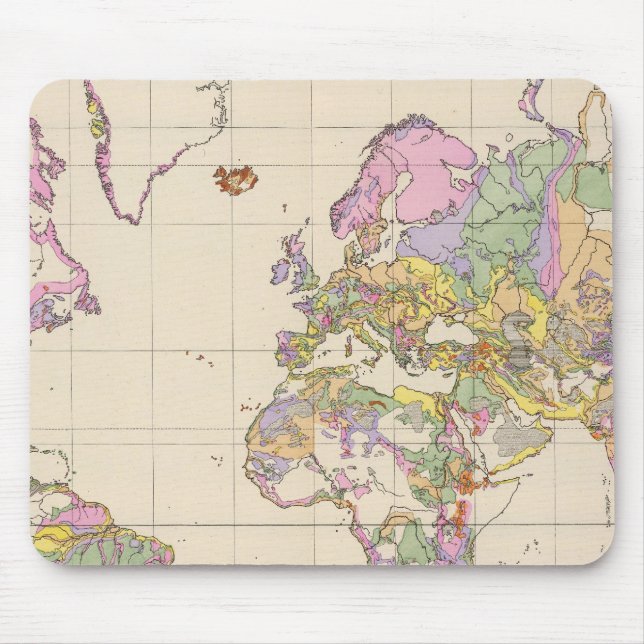 Ubersicht der Erde - Overview of the Earth Map Mouse Pad (Front)