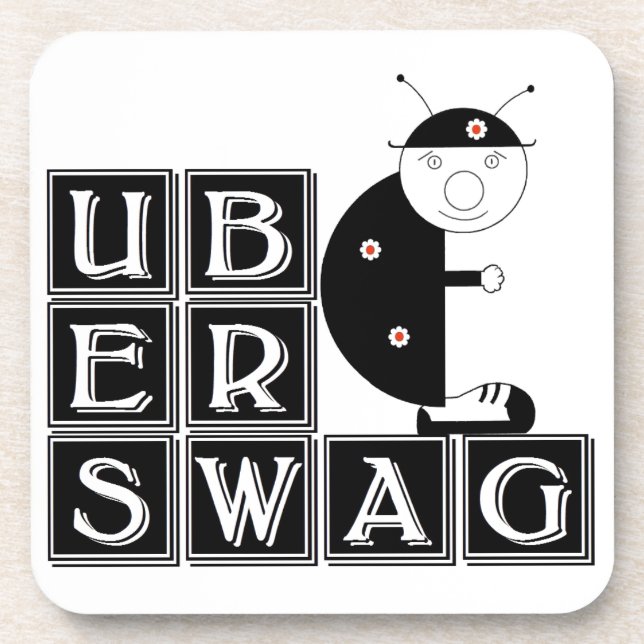 Uberswag ladybird Bernie Coaster (Front)