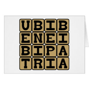 Ubi Bene, Ibi Patria, Home Is Where You Feel Good