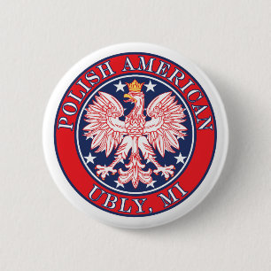 Ubly Michigan Polish 6 Cm Round Badge