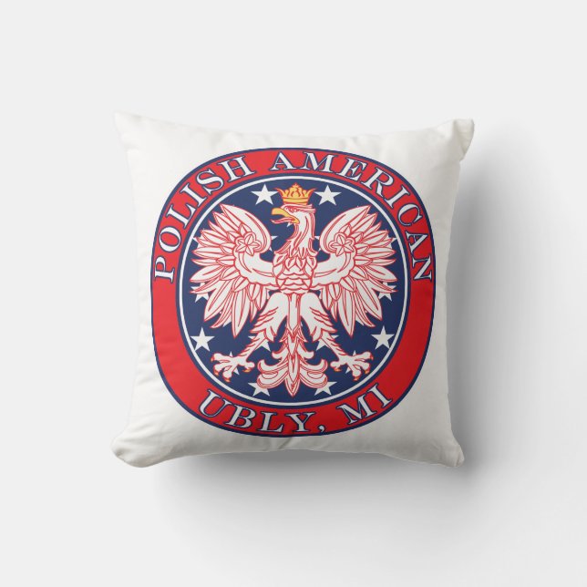Ubly Michigan Polish Cushion (Front)