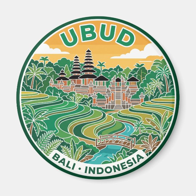 Ubud Indonesia Magnet (Front)