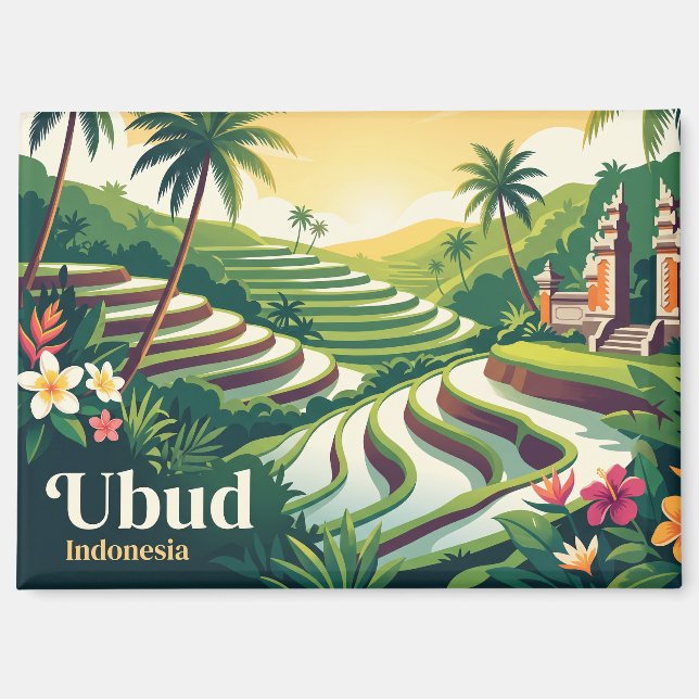 Ubud Indonesia Magnet (Front)