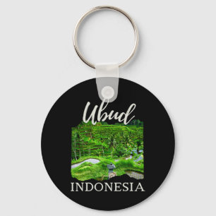 Ubud Li Indonesia Souvenir Yoga Meditation Rice Pa Key Ring