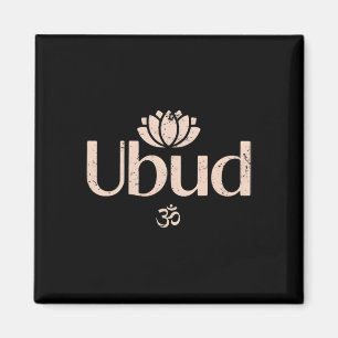 Ubud Li Om Spiritual Lotus Travel Meditation Yoga Magnet