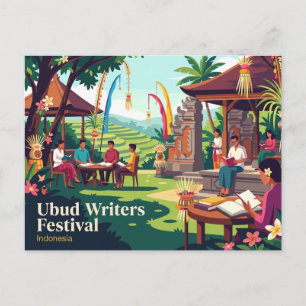 Ubud Writers Festival Indonesia Postcard