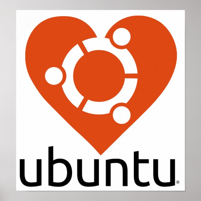 Ubuntu "heart" poster (Front)