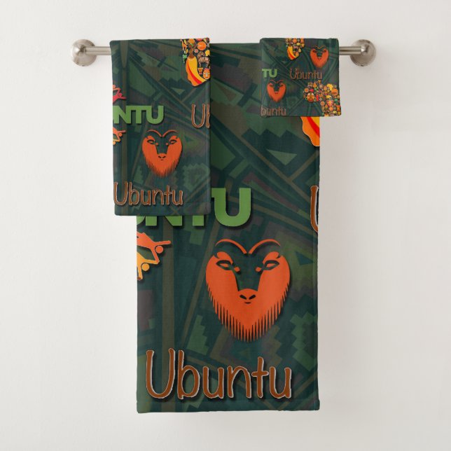 Ubuntu - I am because we are. Bath Towel Set (Insitu)