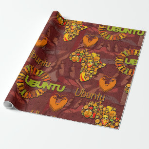 Ubuntu - I am because we are. Wrapping Paper