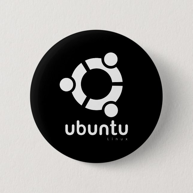 Ubuntu Linux Open Source 6 Cm Round Badge (Front)