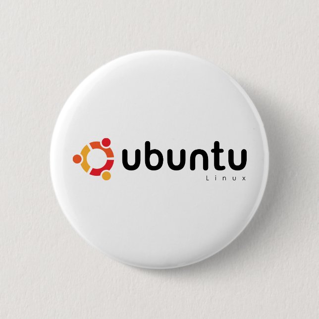 Ubuntu Linux Open Source 6 Cm Round Badge (Front)