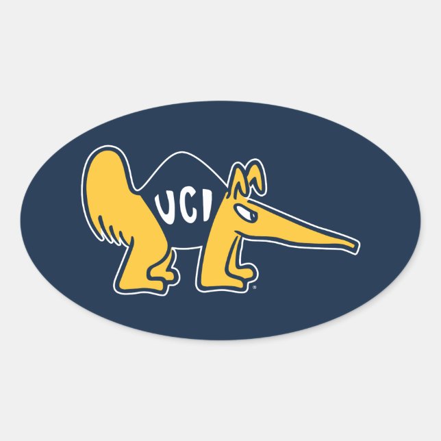 UC Irvine | UCI Anteaters Oval Sticker (Front)