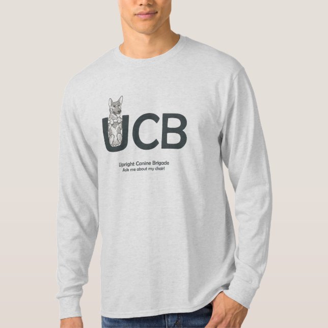 UCB Breeds German Shepherd Men's Long Sleeved T T-Shirt (Front)