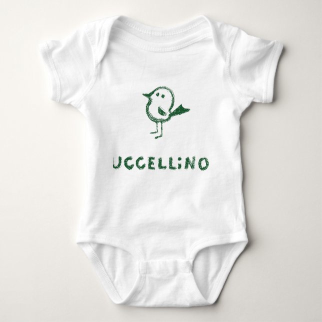 uccellino baby bodysuit (Front)