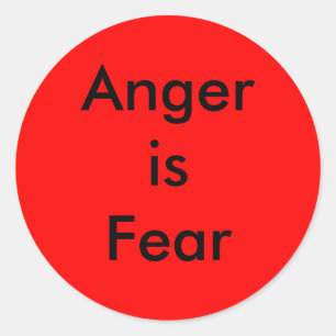 ! UCreate Anger is Fear Classic Round Sticker