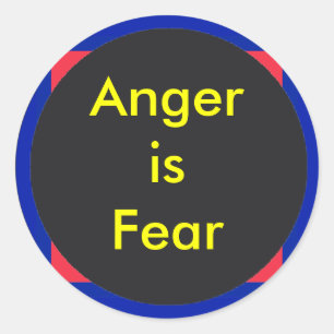 ! UCreate Anger is Fear Classic Round Sticker