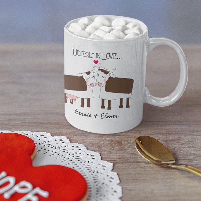 Udderly in Love Personalised Mug (Creator Uploaded)