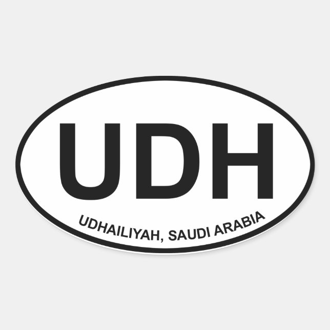 UDH Oval Sticker (Front)