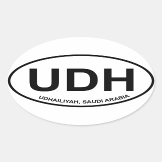 UDH Oval Sticker