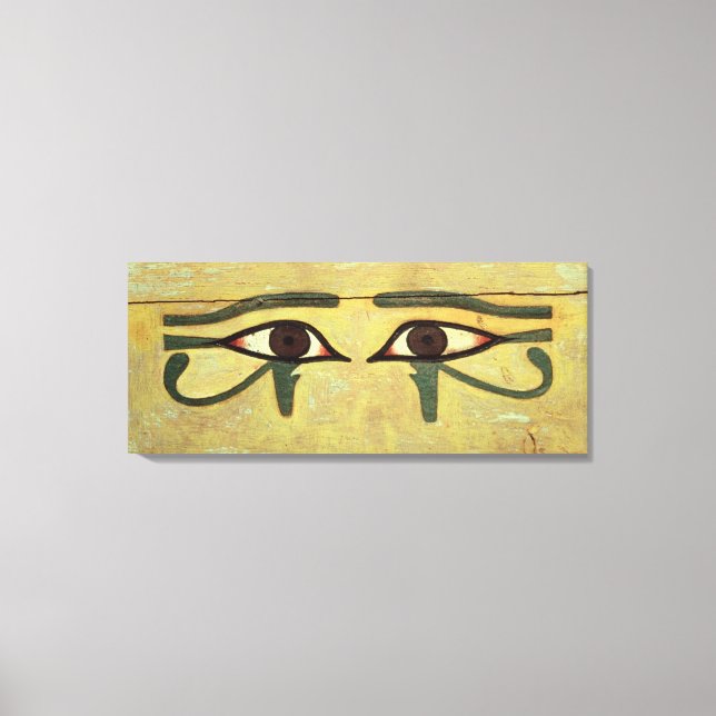 Udjat Eyes on a Coffin, Middle Kingdom Canvas Print (Front)