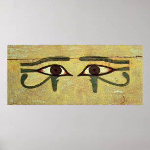 Udjat Eyes on a Coffin, Middle Kingdom Poster