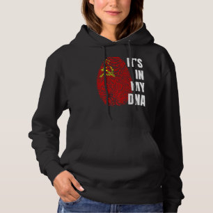 Udssr Flag Soviet Union Nostalgia Dna Fingerprint Hoodie