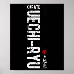Uechi Ryu Karate Do Martial Arts Japan Belt Retro  Poster