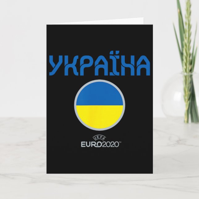 Uefa Euro 2020 ukraine' Nation  Card (Front)