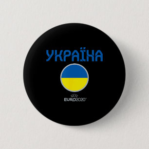 Uefa Euro ukraine' Nation  6 Cm Round Badge