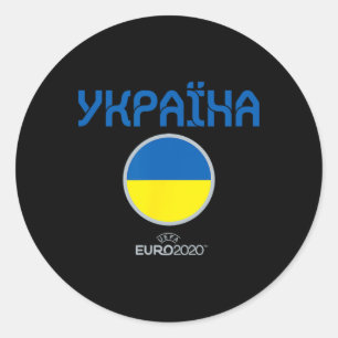 Uefa Euro ukraine' Nation  Classic Round Sticker